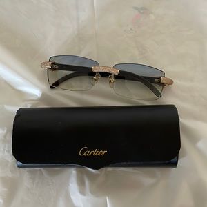Cartier glasses buffalo horn